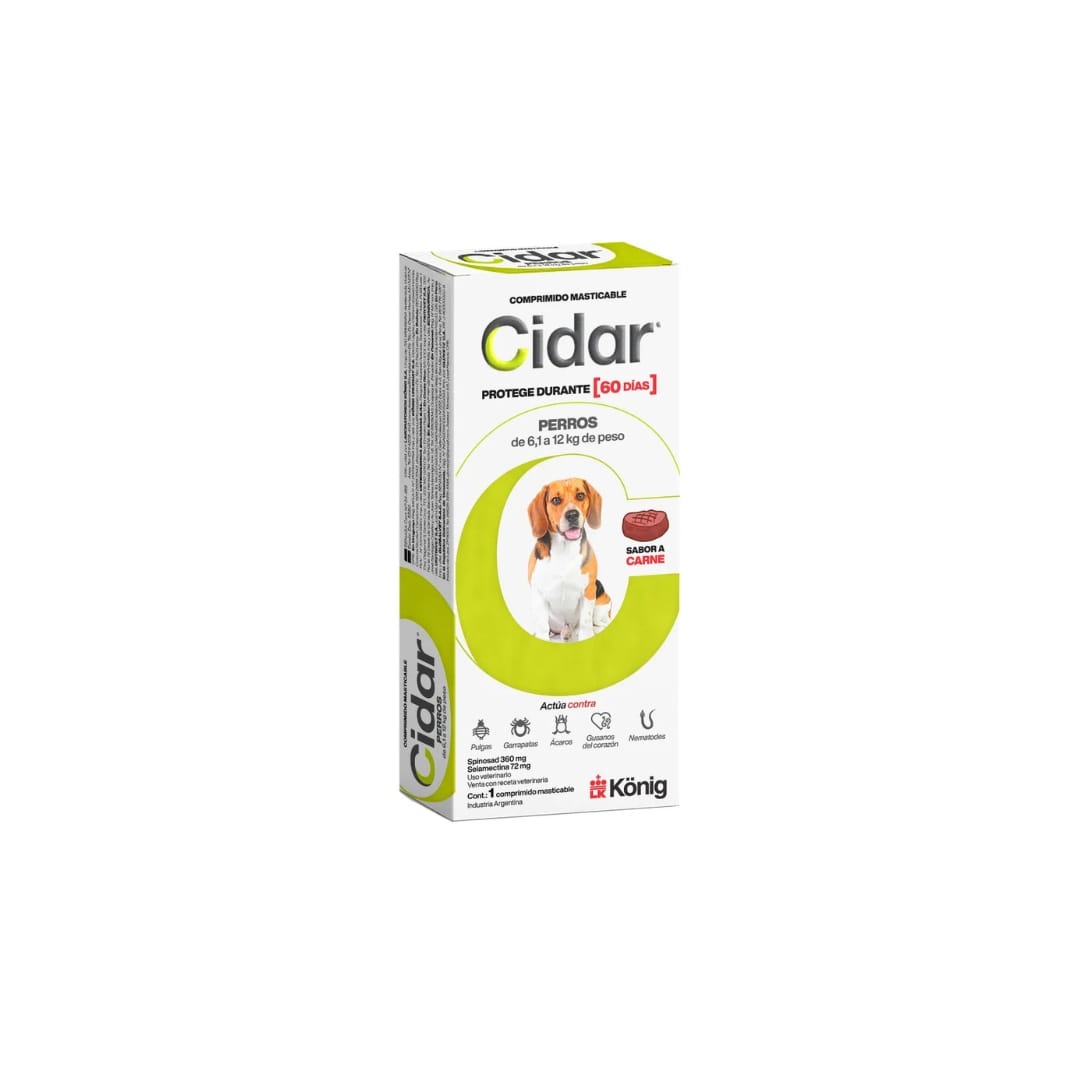 Cidar Comprimido Perro 6.1-12 Kg