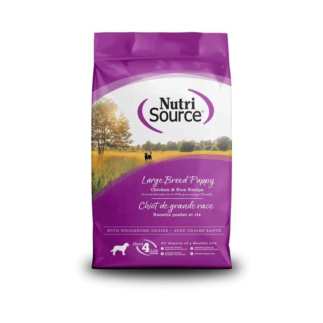 NutriSource Large Breed Puppy – Alimento para Cachorros de Raza Grande – 26L