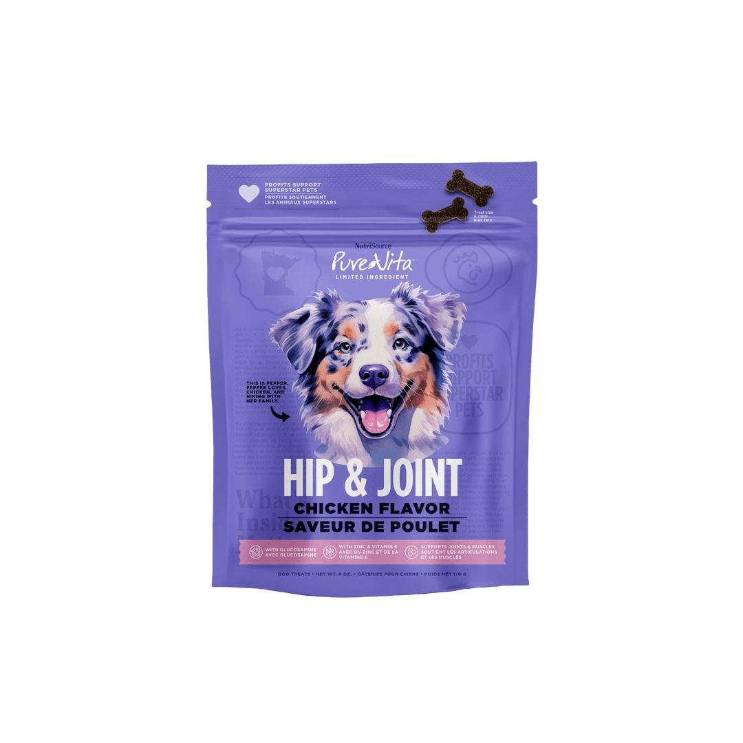 NutriSource Pure Vita Hip & Joint Treats – Premios para Perros 179 g